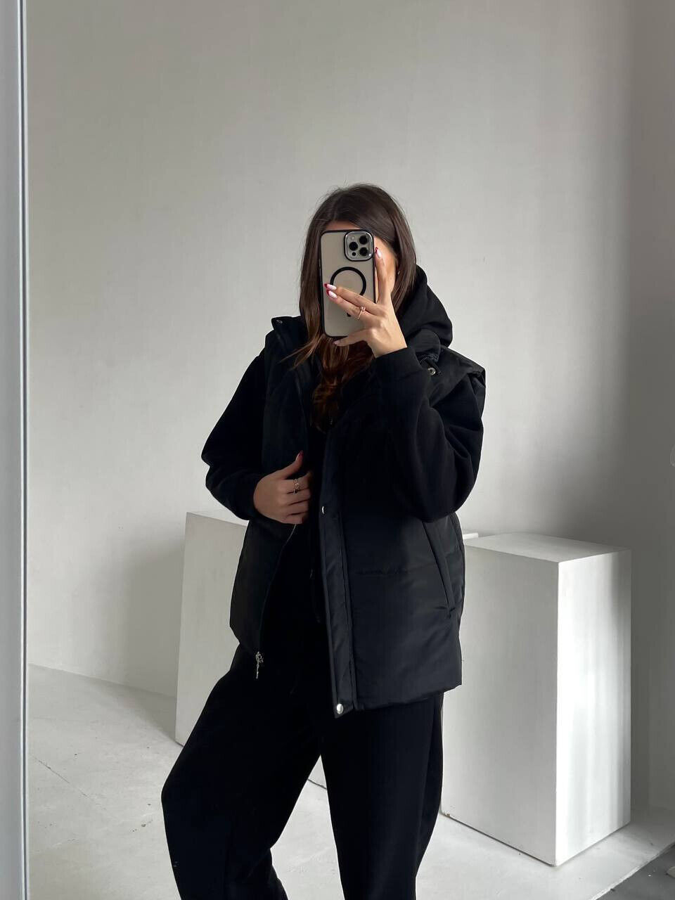 Костюм трійка (жилет+худі+джогери)