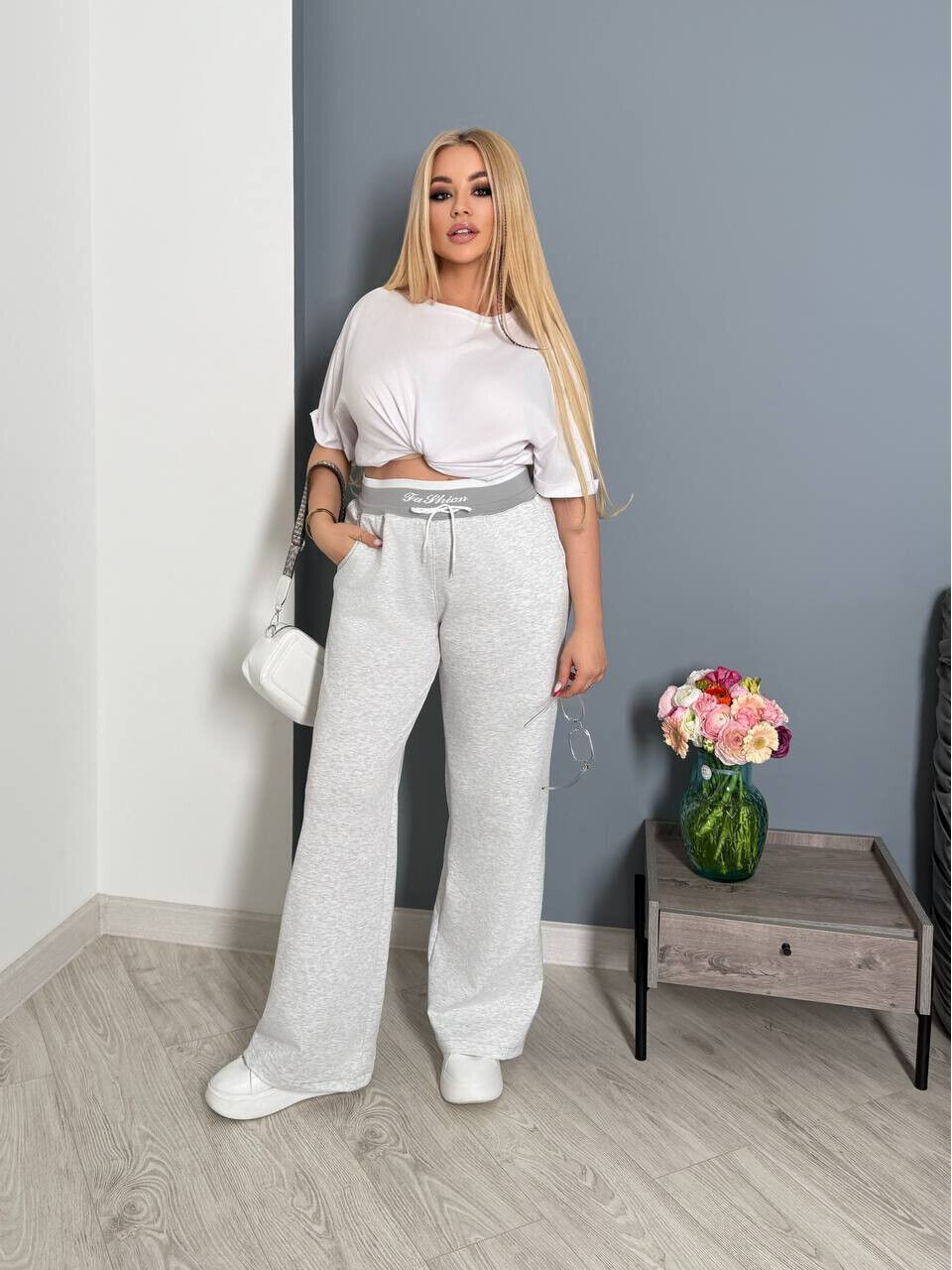 Жіночі спортивні штани з високою резинкою