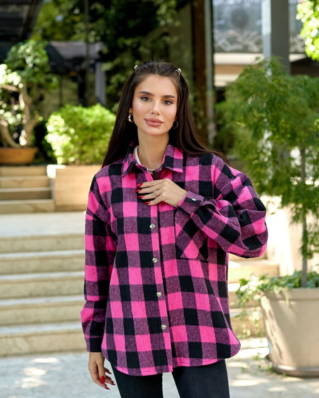 Стильна та вишукана сорочка натуральна байка