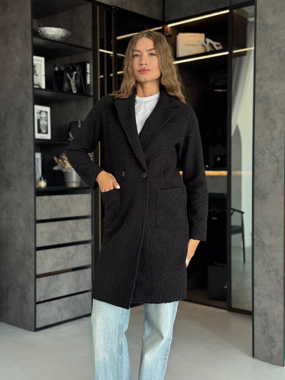 Пальто жіноче букле