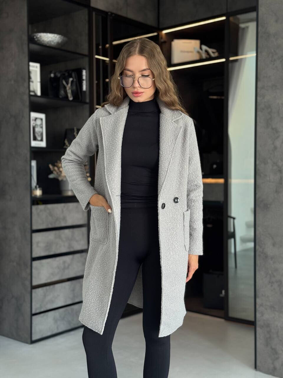 Пальто женское букле