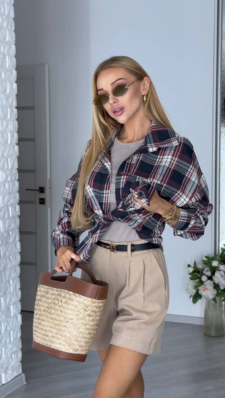 Жіноча сорочка фланель