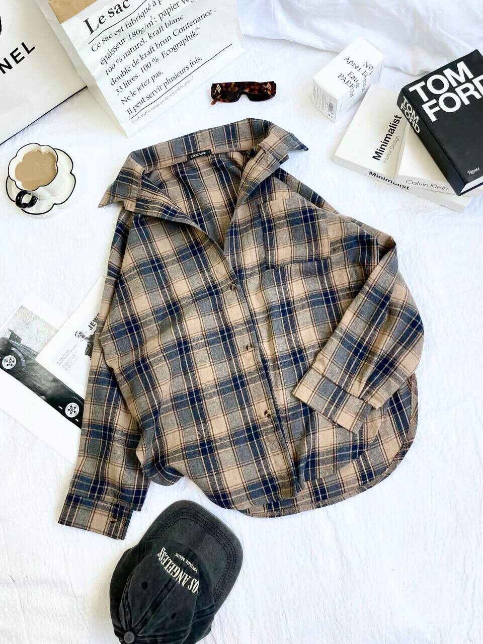 Женская рубашка фланель