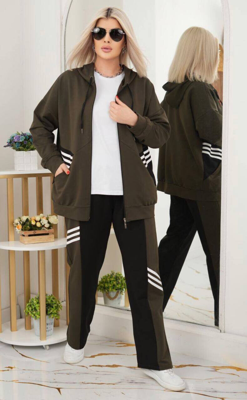 Костюм-двойка интересного кроя большие размеры