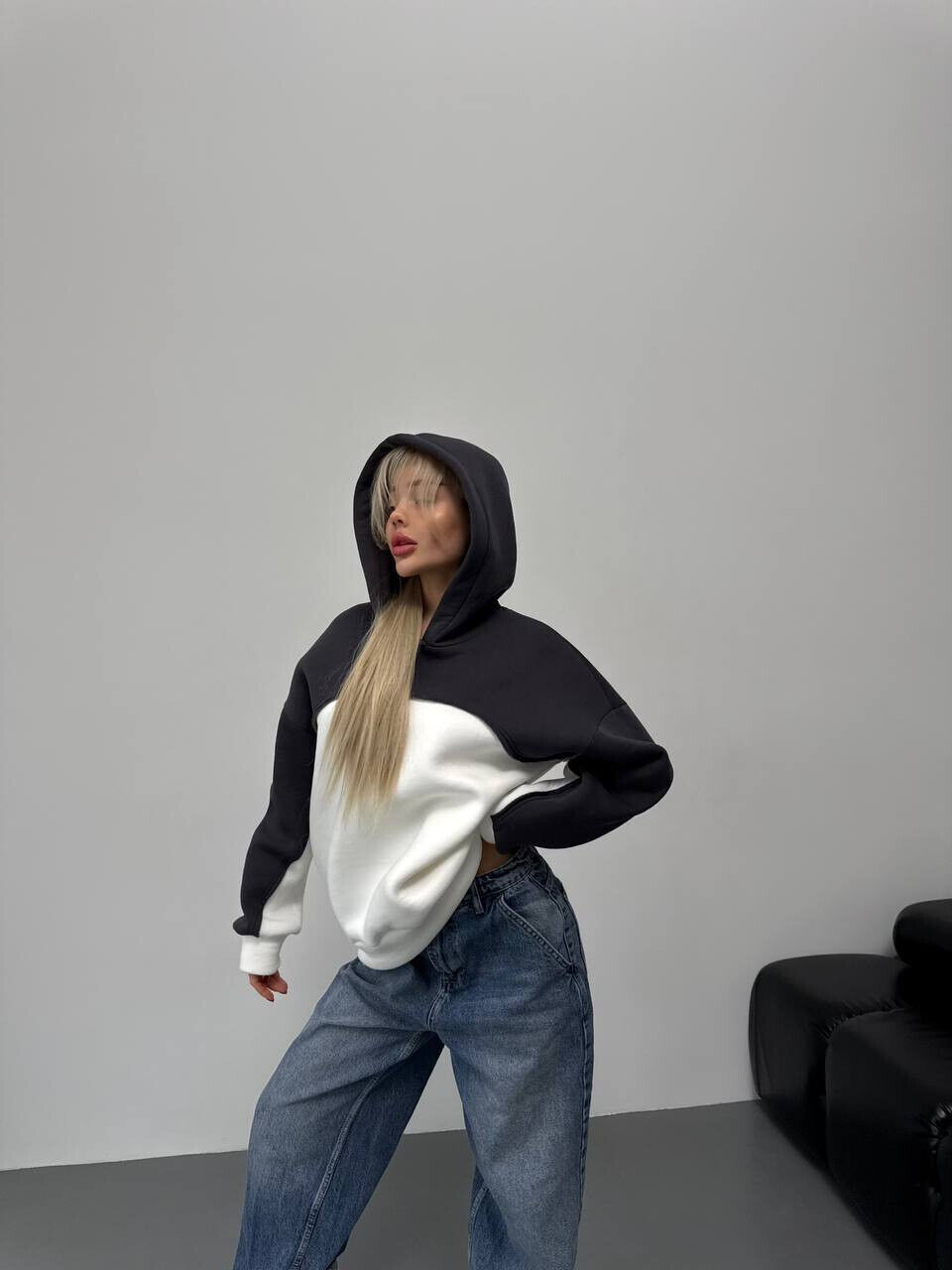 Базовий теплий худі оверсайз