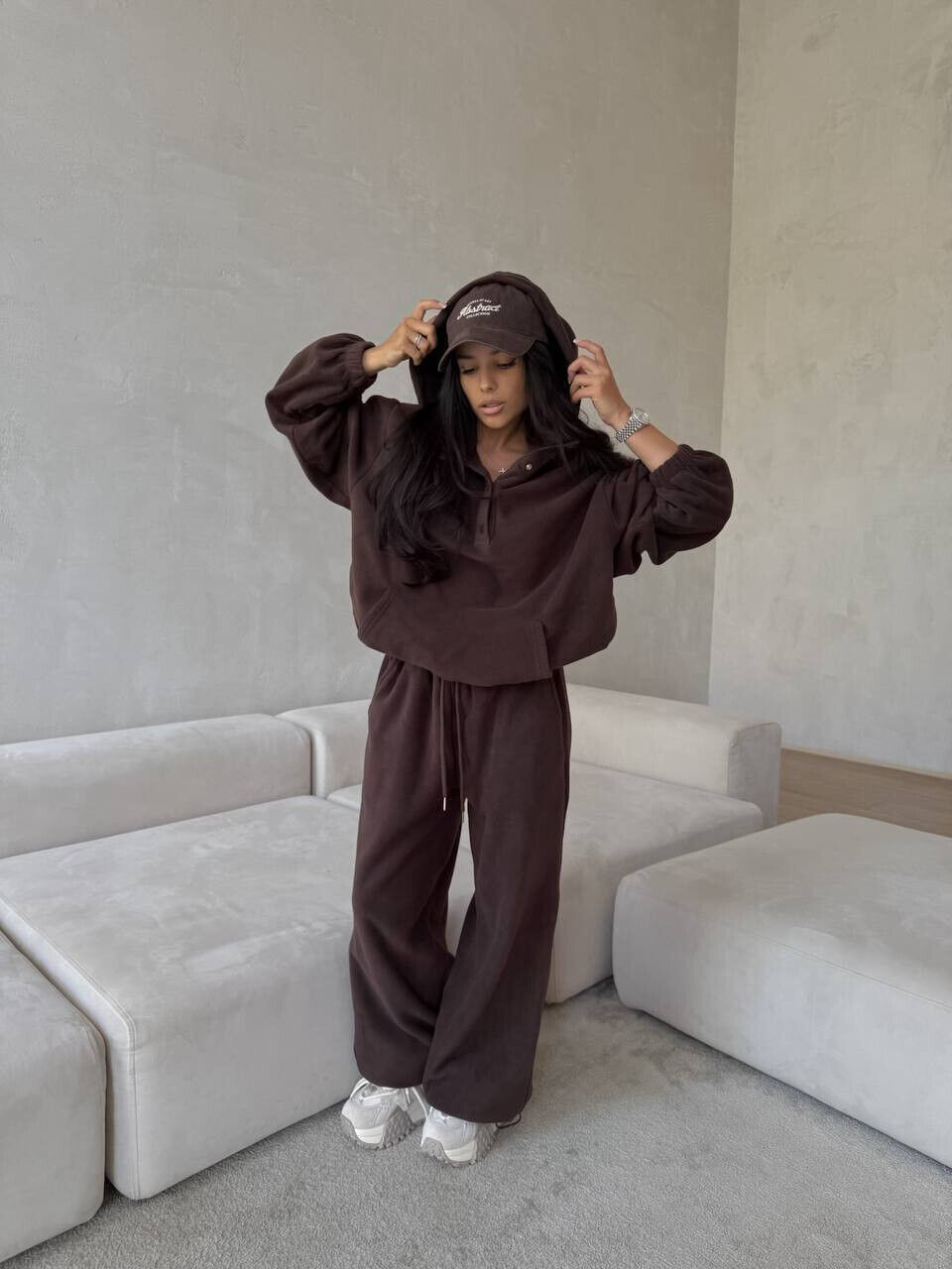 Жіночий теплий флісовий костюм 