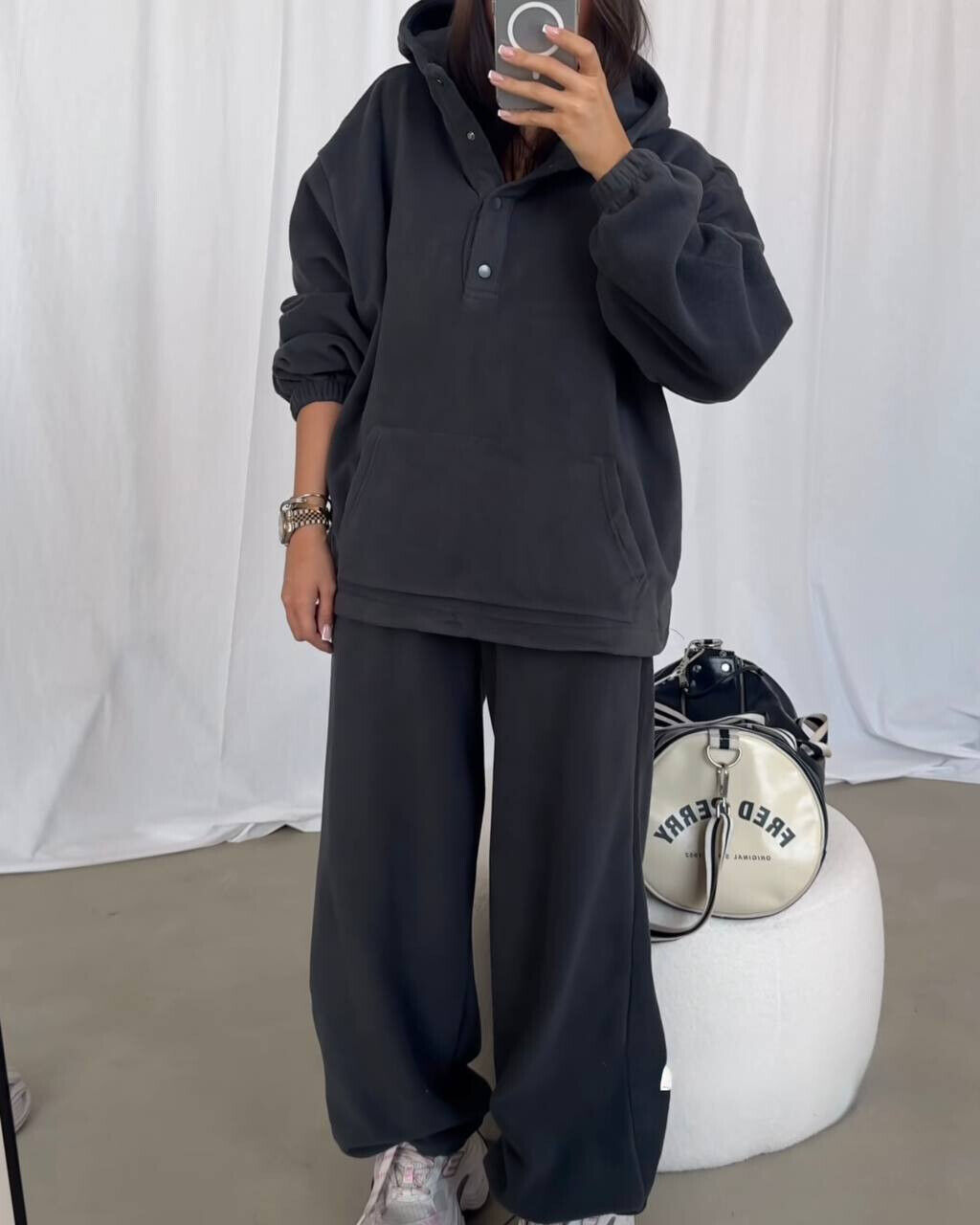 Женский теплый флисовый костюм