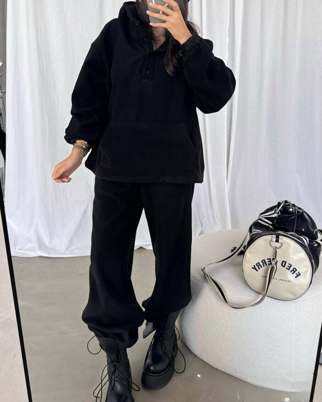 Женский теплый флисовый костюм