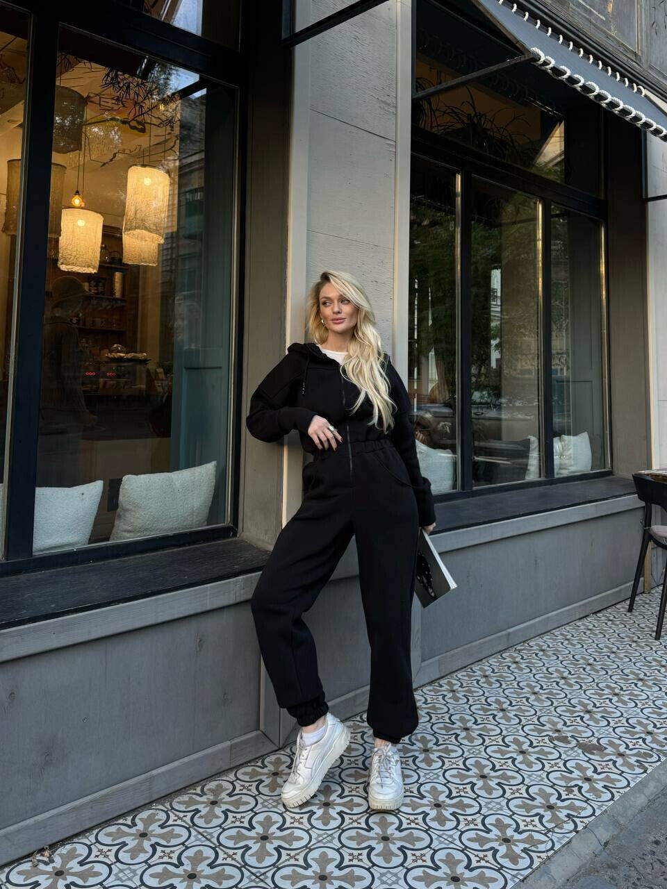 Теплый женский комбинезон