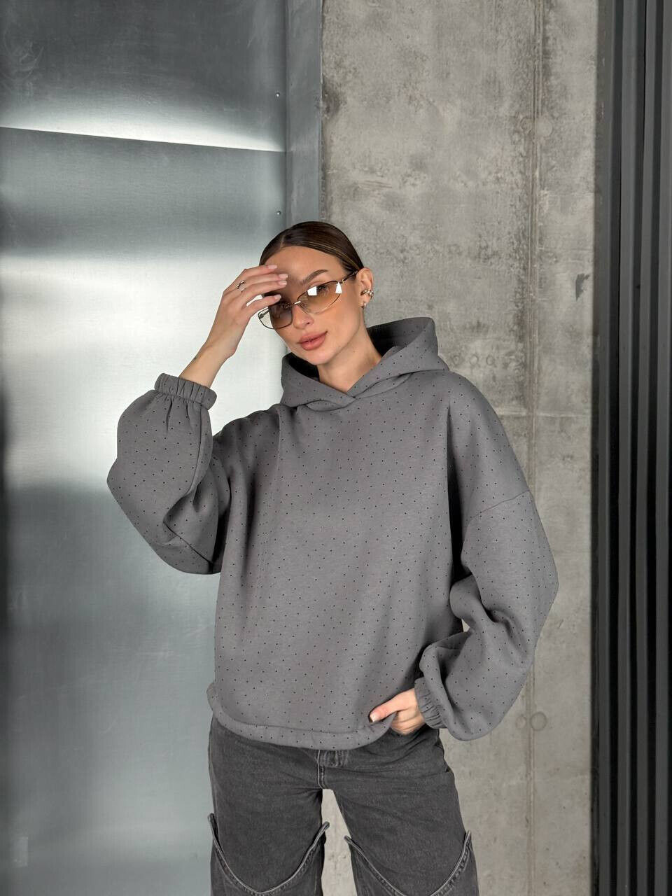 Жіночий худі зі стразами