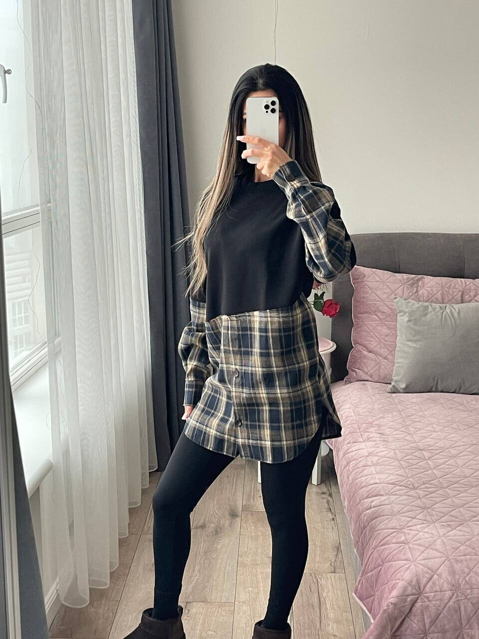 Жіночий світшой з сорочкою