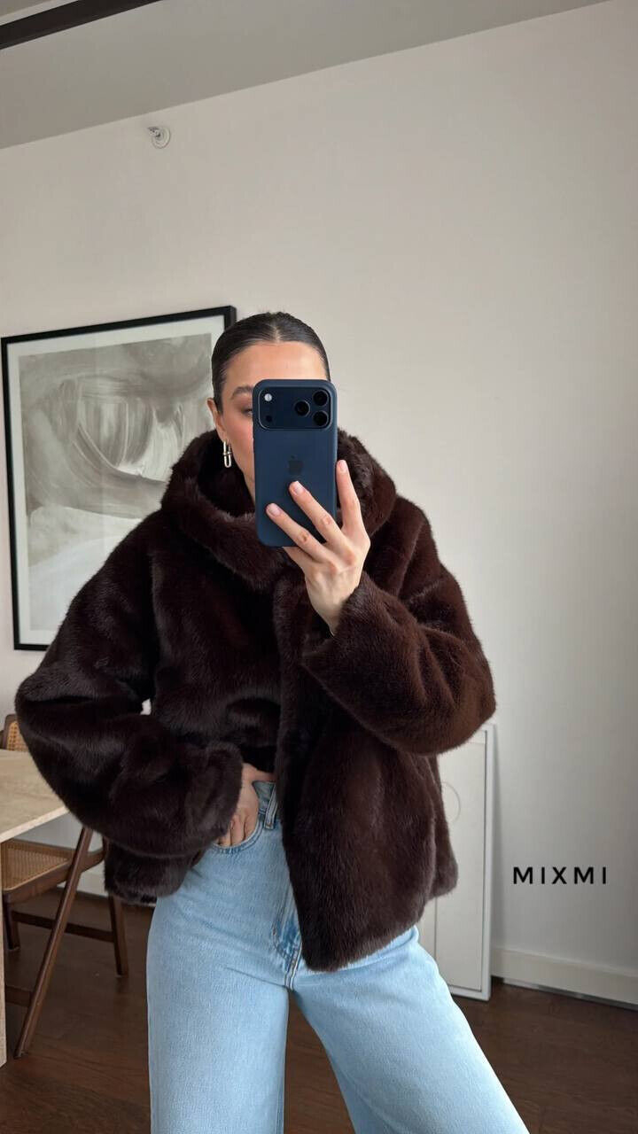 Женская шуба эко мех