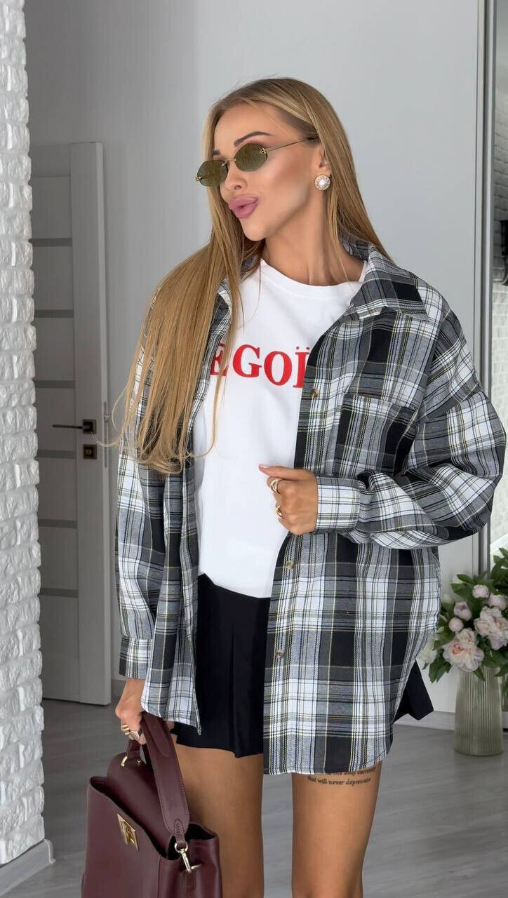 Жіноча сорочка фланель