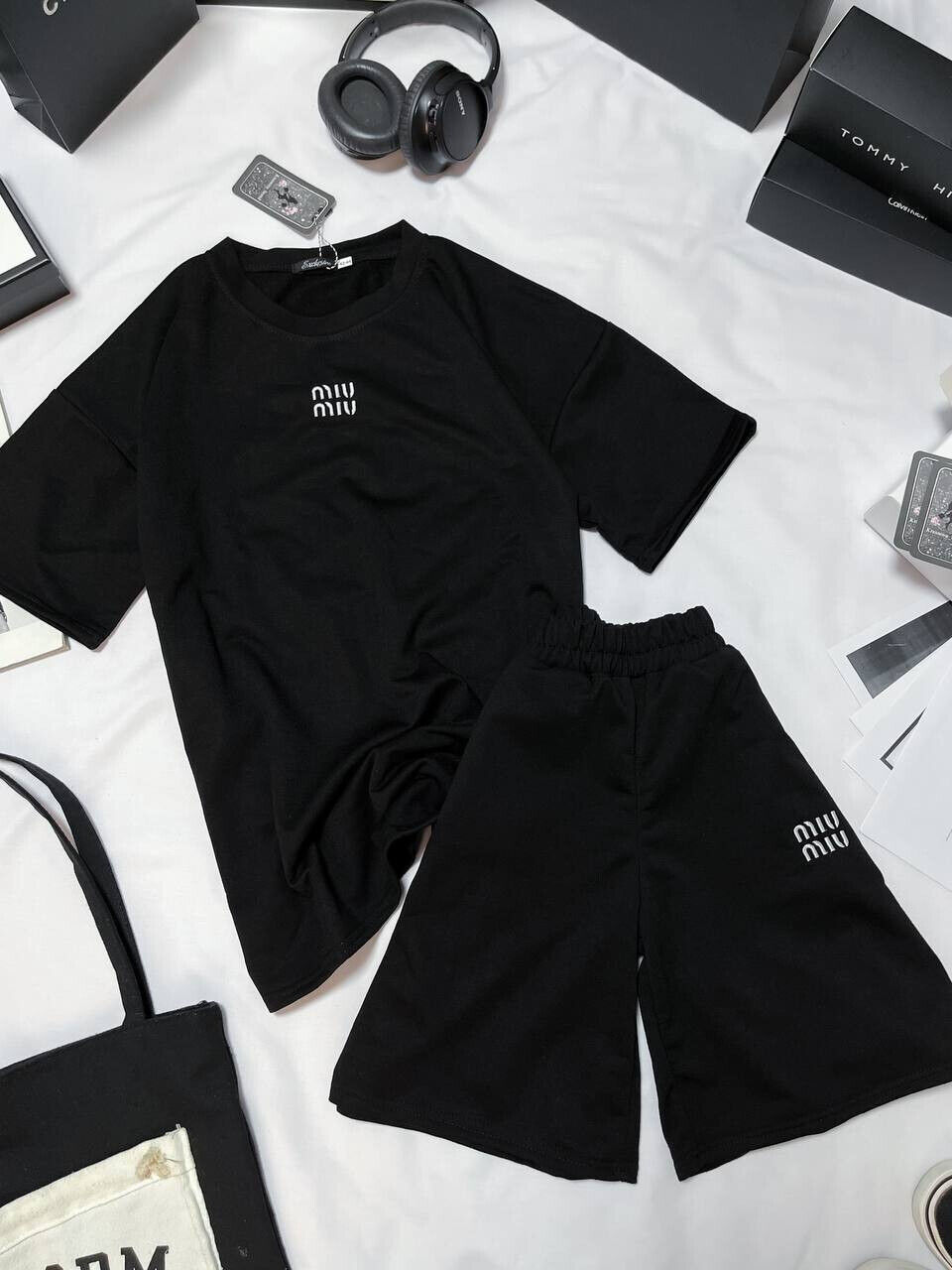 Літній жіночий костюм шорти з футболкою