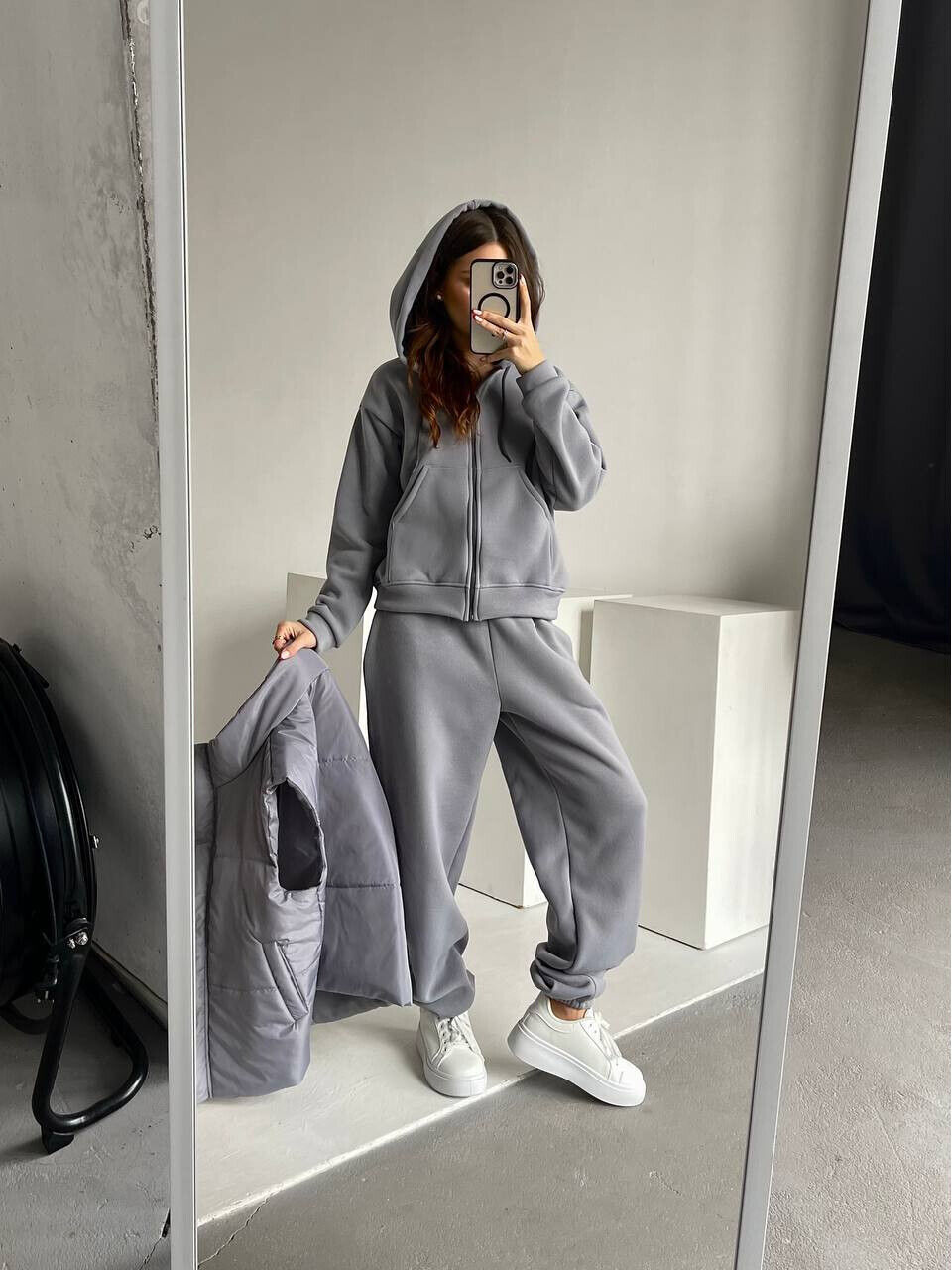 Костюм тройка (жилет+тощие+джогеры)