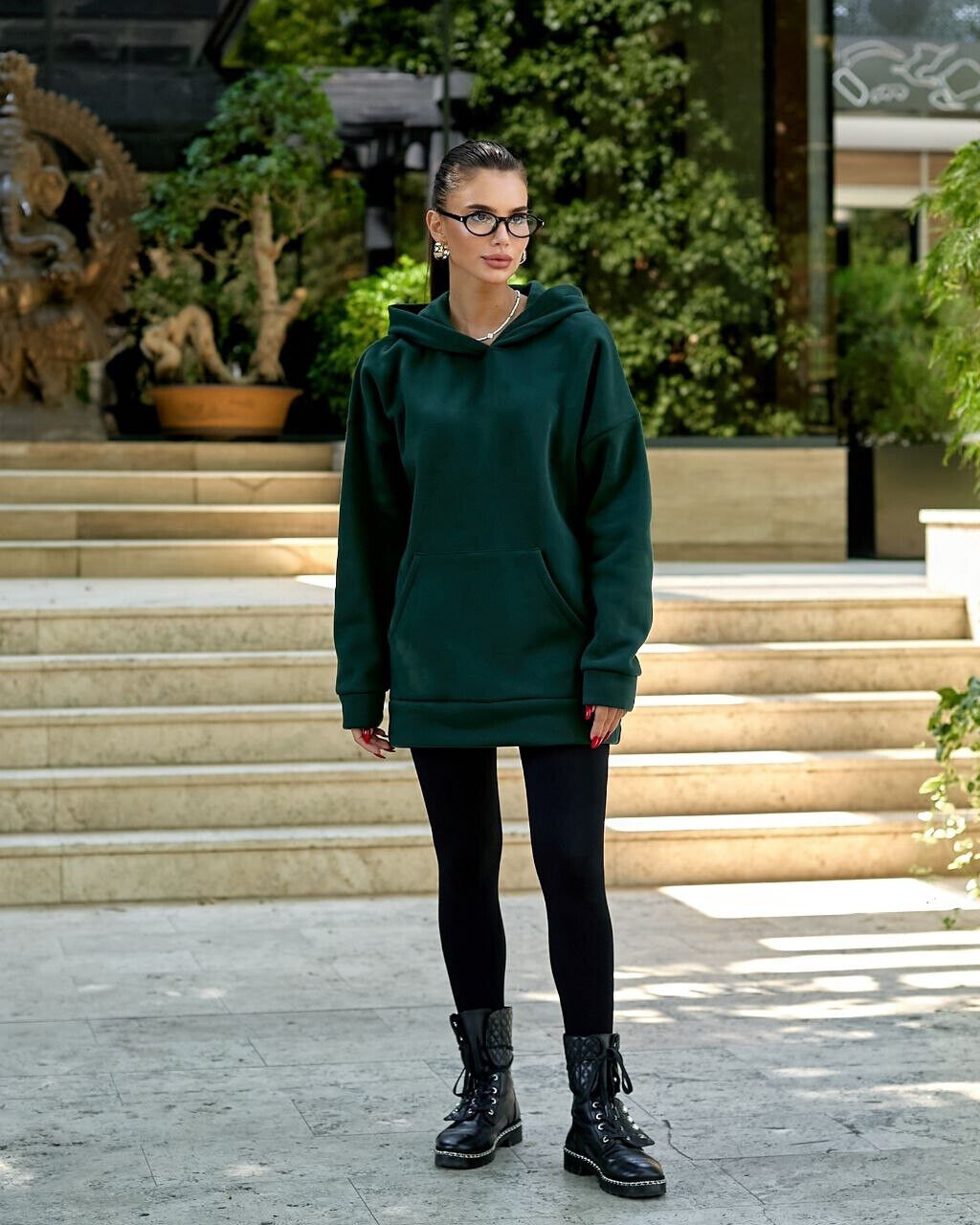 Женский удлиненный худи