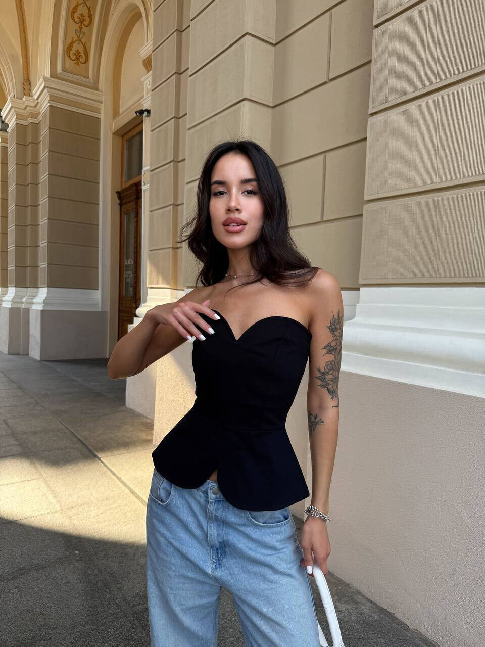 Корсет з плотний тканини