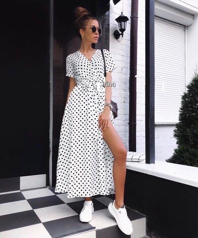 Сукня в горох фото