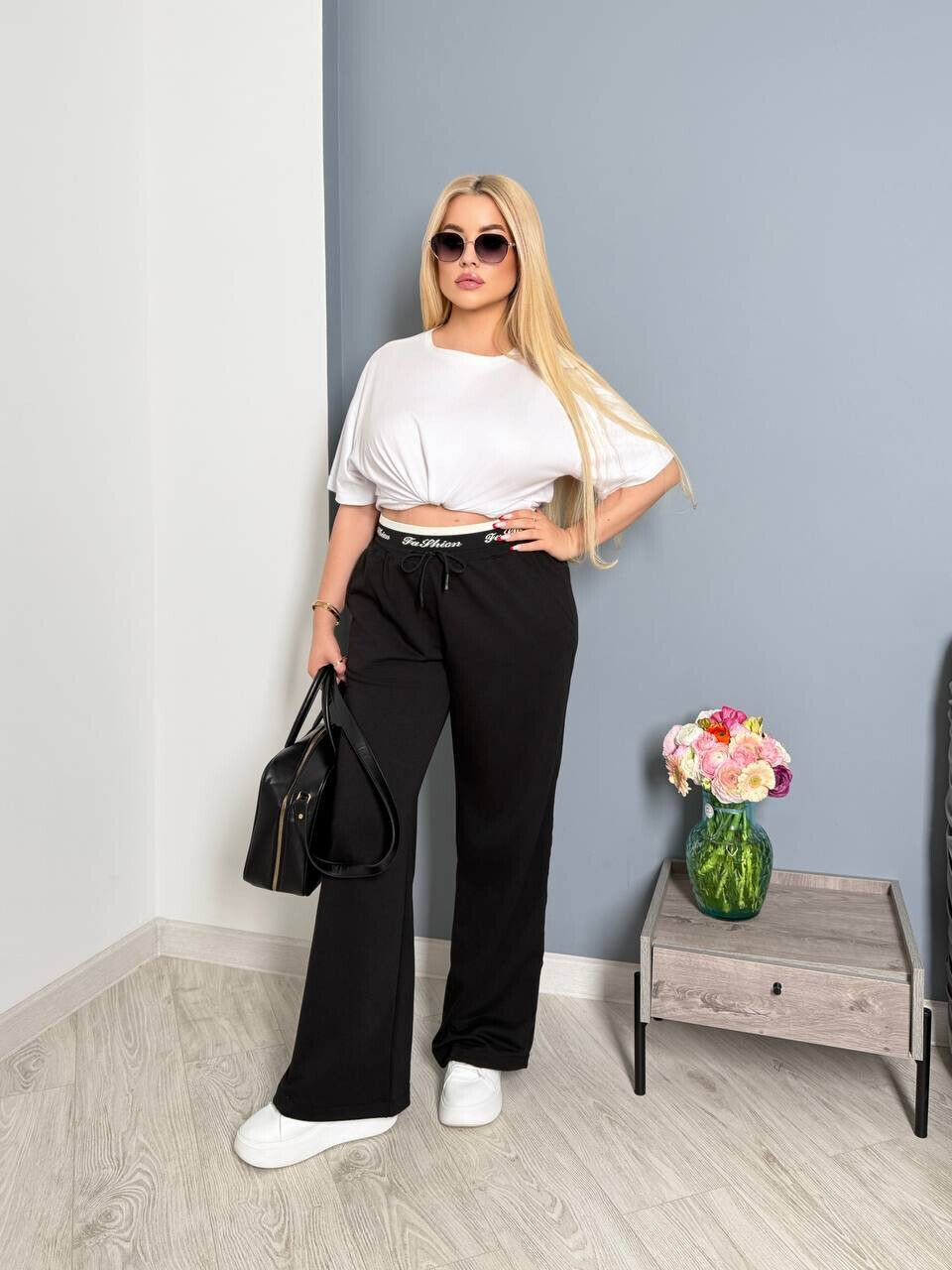 Жіночі спортивні штани з високою резинкою