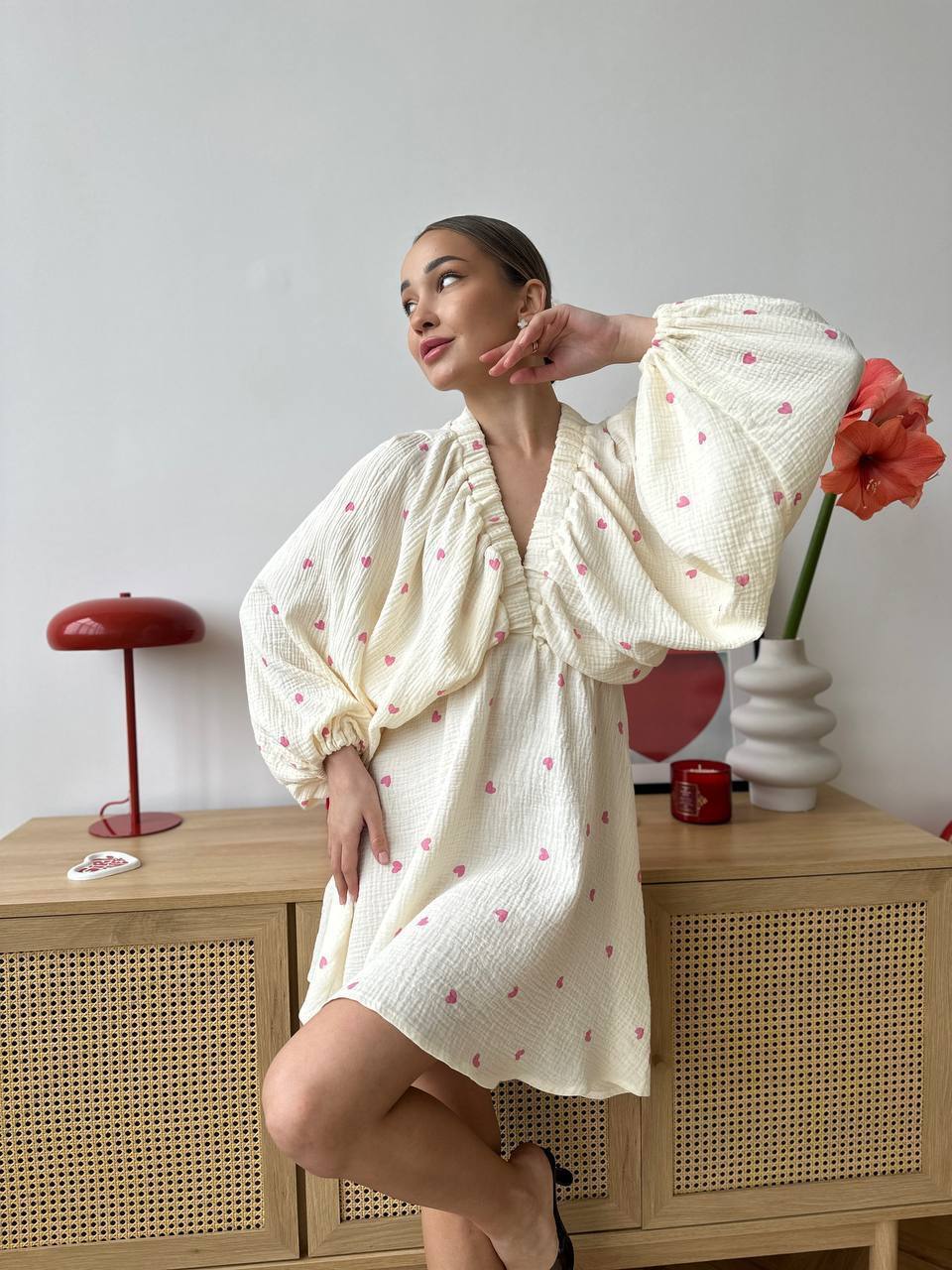 Літні сукня із натуральної тканини фото