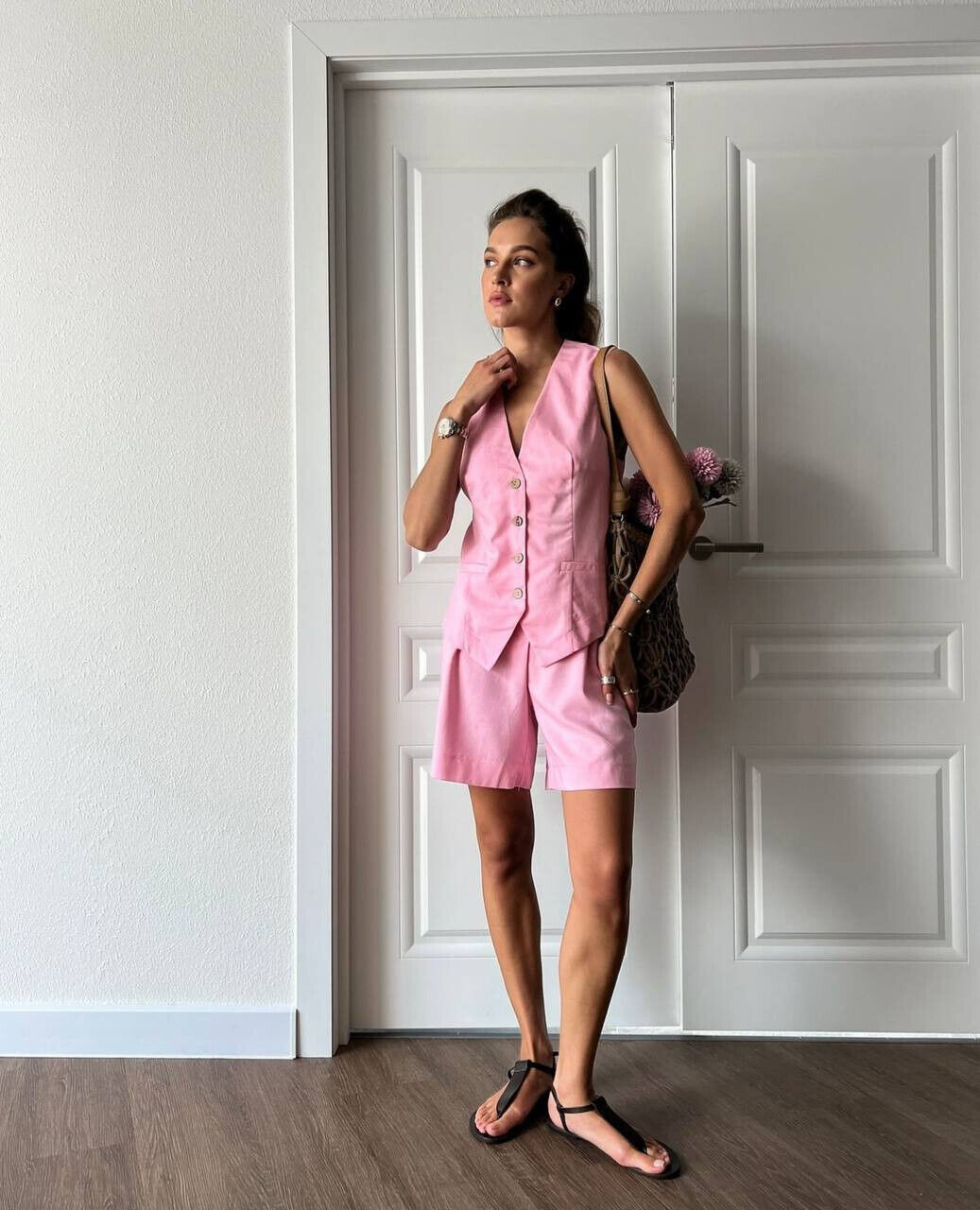 Літній костюм з високоякісного турецького льону 