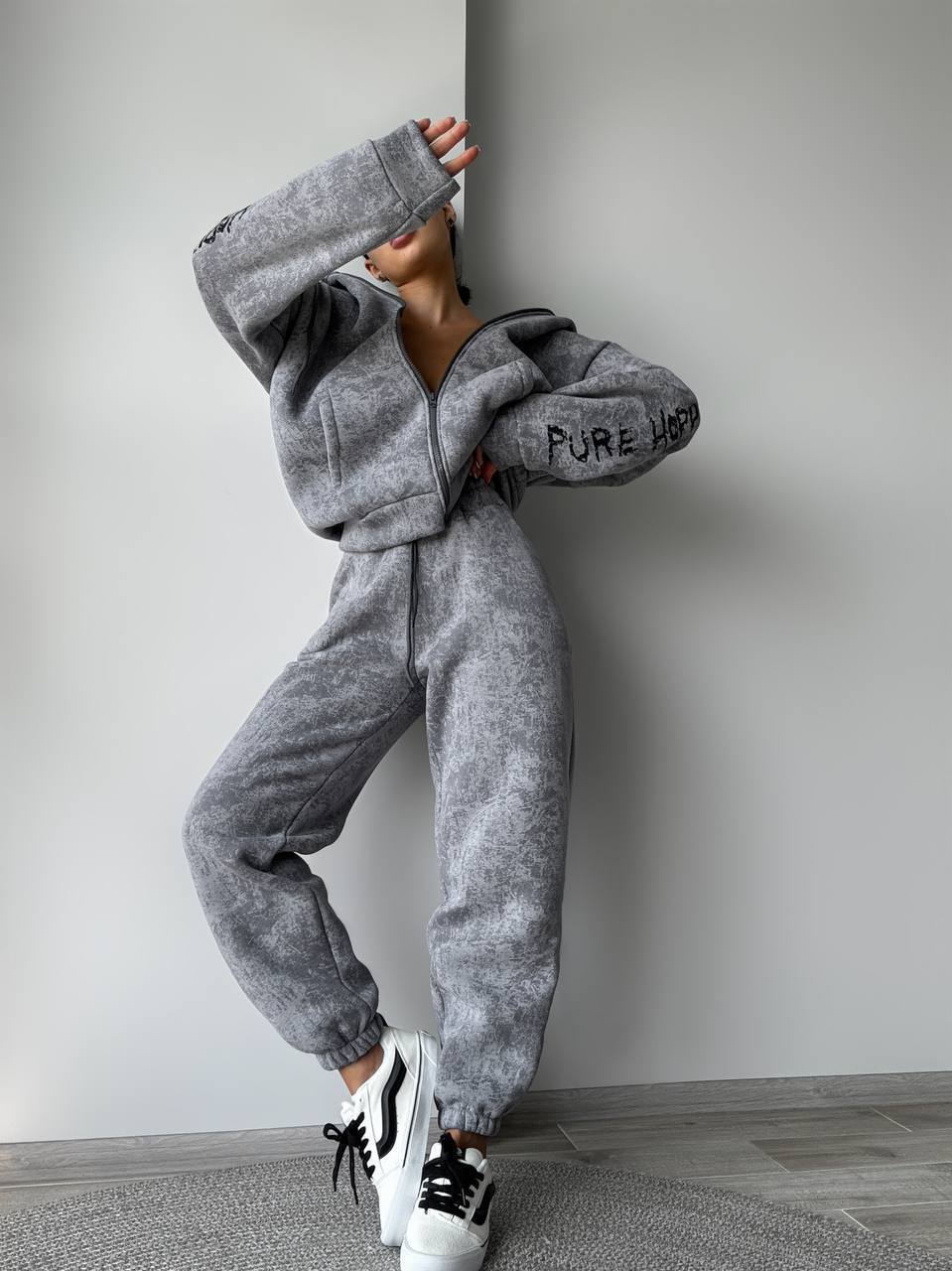 Женский спортивный костюм теплый варенка  фото