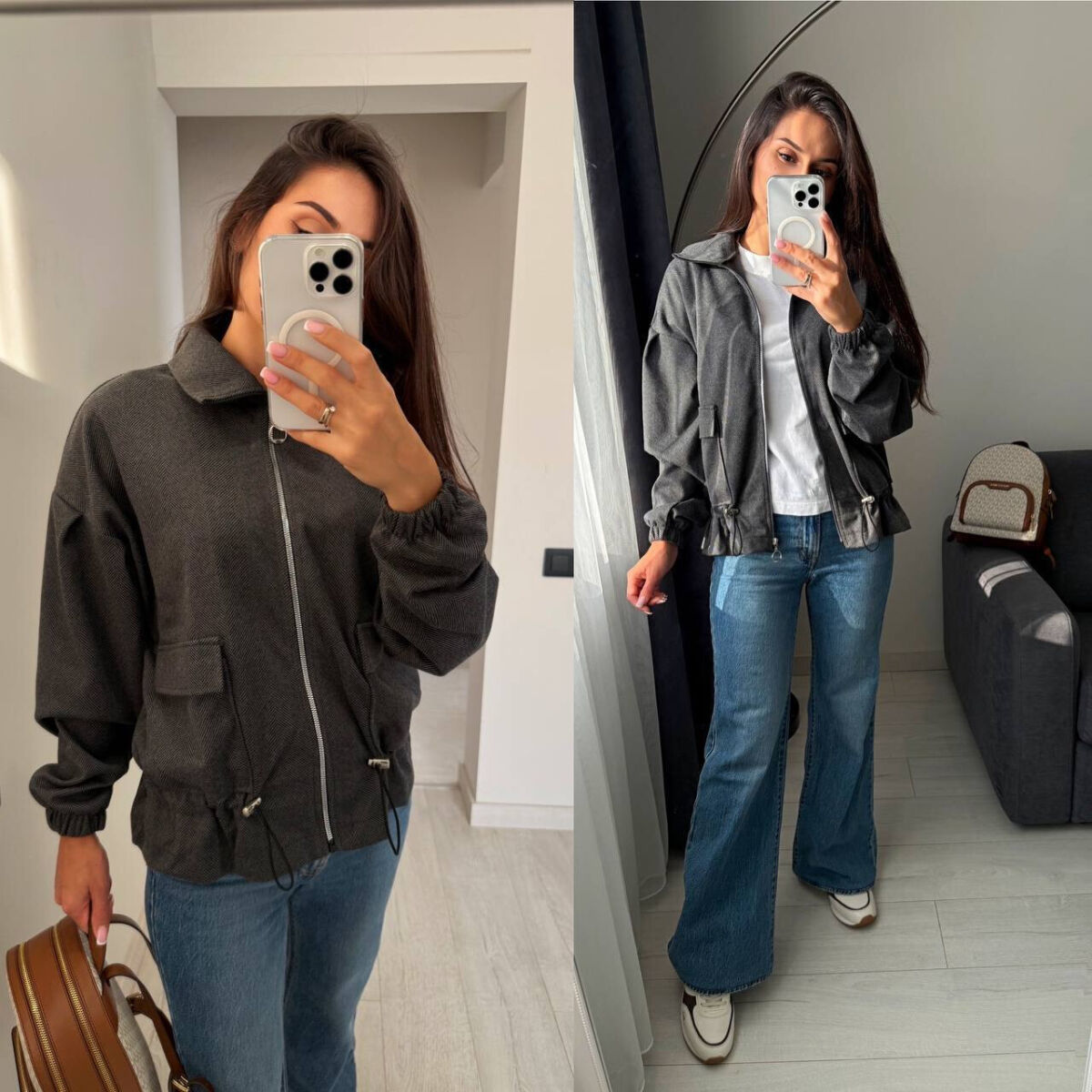 Бомбер жіночий кашемір