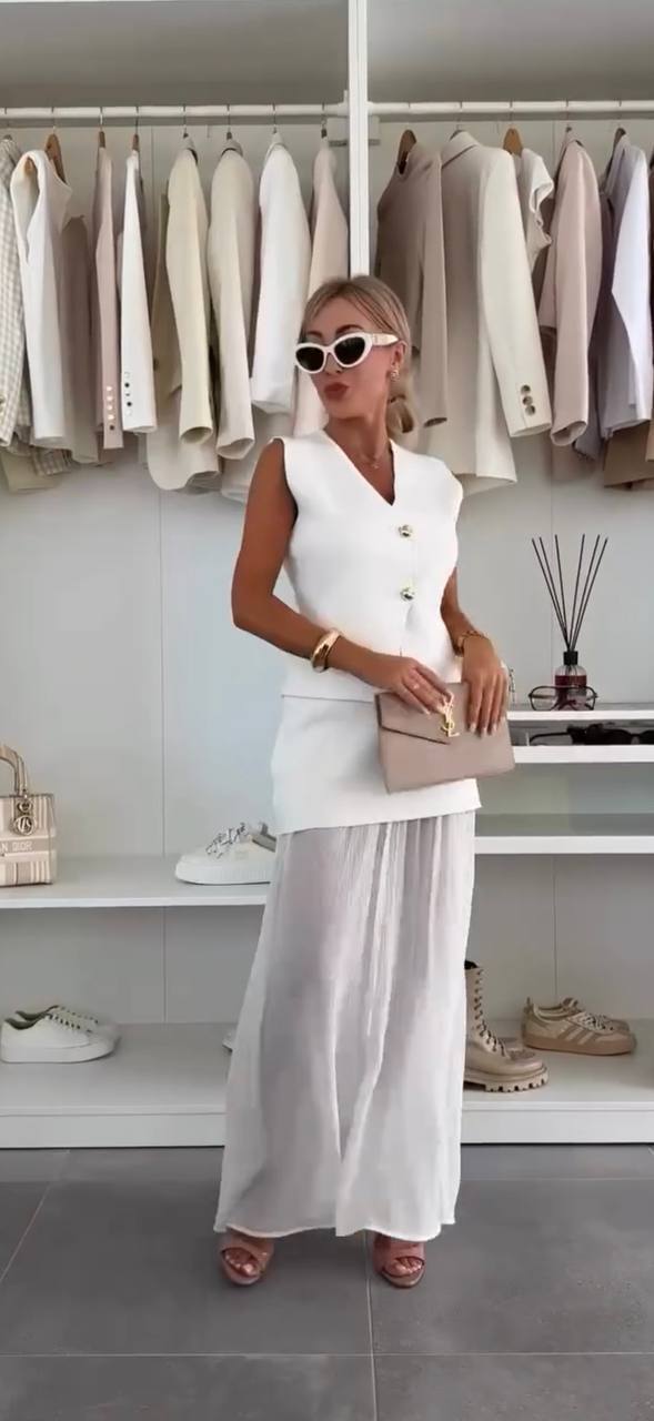 Костюм жилетка и юбка фото