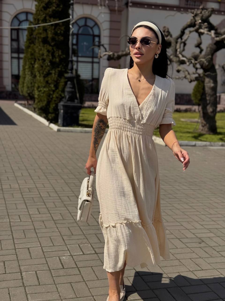 Невероятно женское муслиновое платье фото