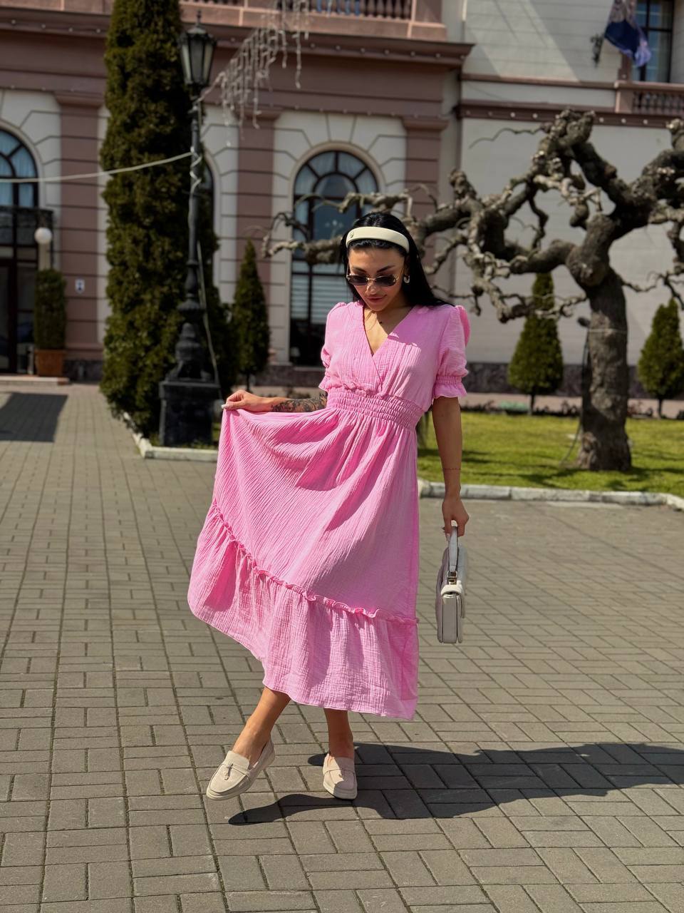 Невероятно женское муслиновое платье фото