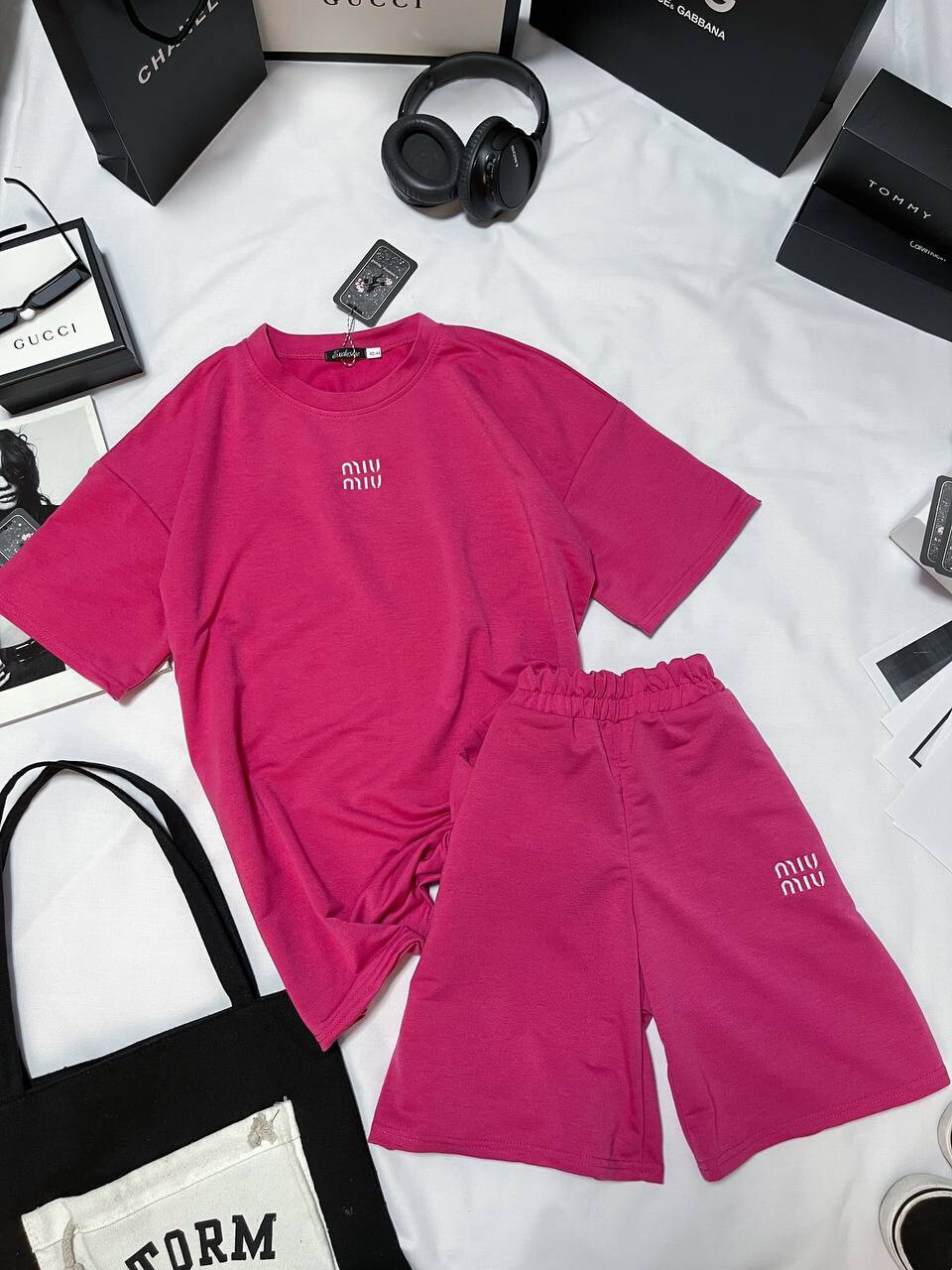 Літній жіночий костюм шорти з футболкою