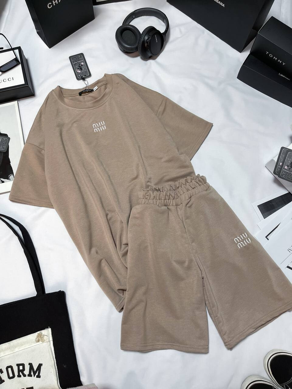 Літній жіночий костюм шорти з футболкою