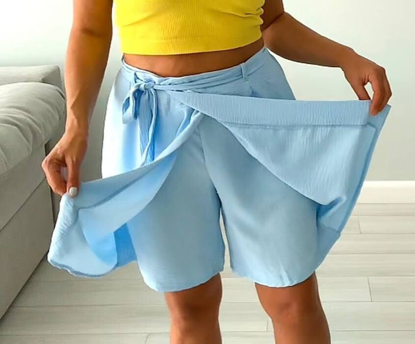 Шорти-спідниця великих розмірів фото