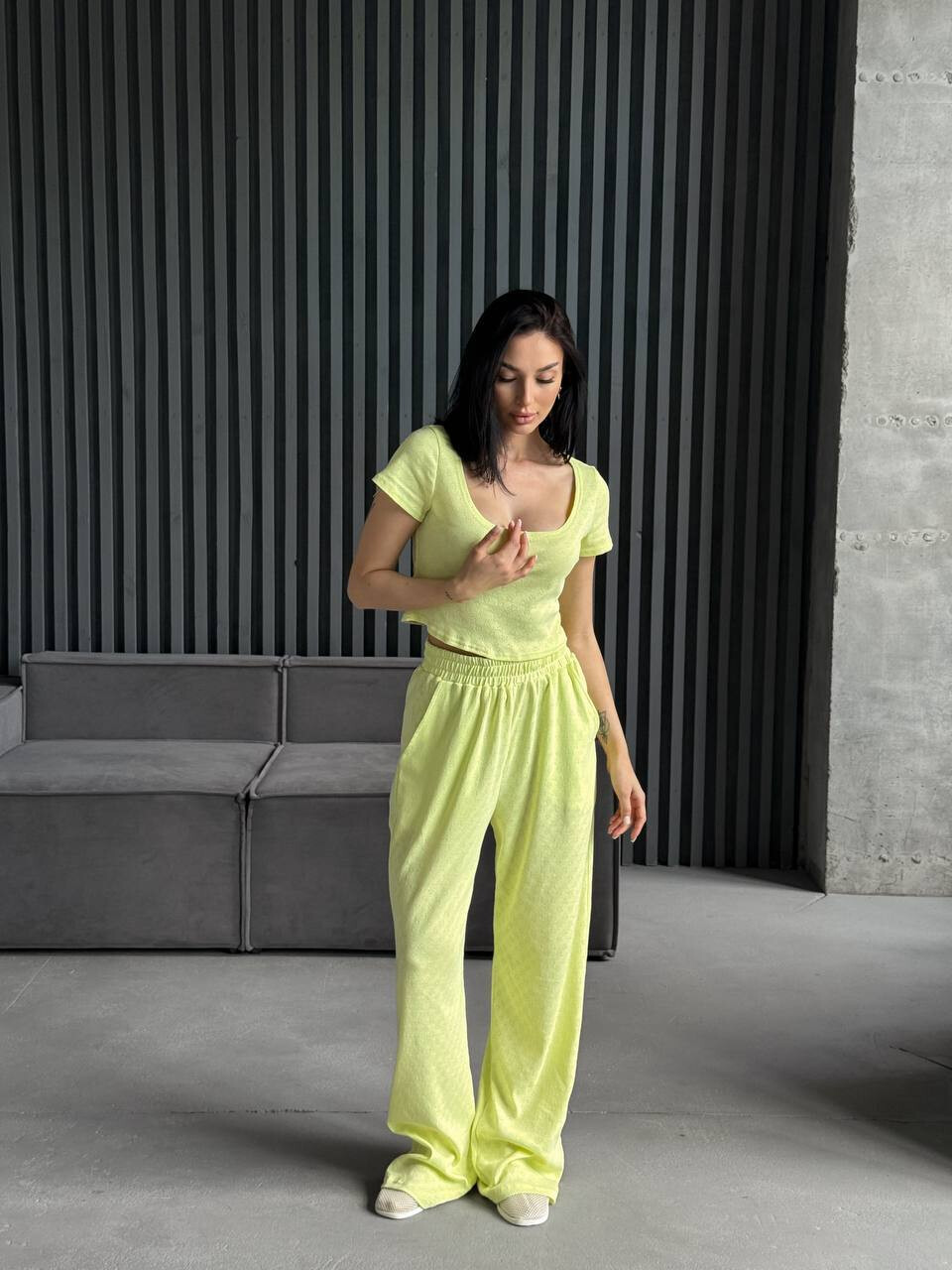 Легкий стильний і зручний костюм із мякого турецького трикотажу